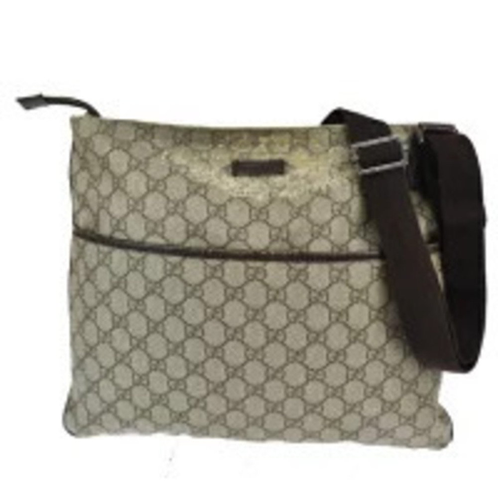 Gucci GG Supreme messenger bag beige ebony Brown